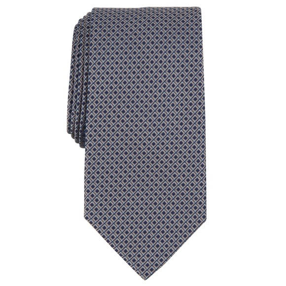 Michael Kors Other - Michael Kors Mens Necktie Tie Taupe Westway Mini Diamond Pattern Silk Blend